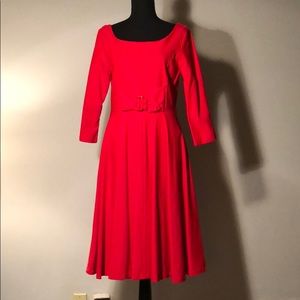 Muxxn XL Red Dress w/Attached Buckle Sash @ Waist